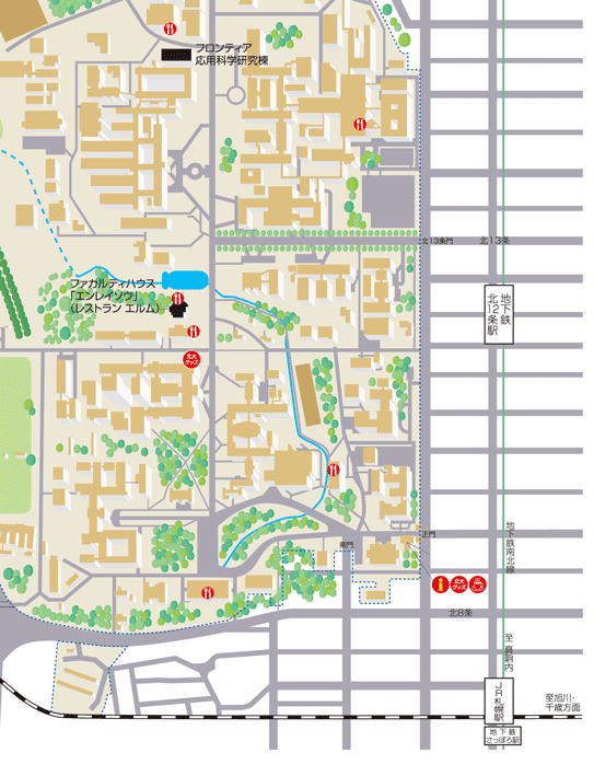 北海道大学地図